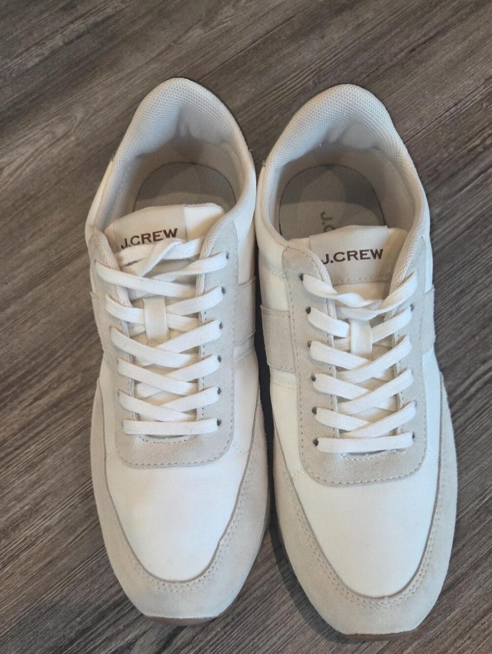 J CREW J.Crew trainers in metallic colorblock Mountain ivory gold - Picture 2 of 11